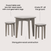 The Child Craft Geo Table and Stools Set in Dapper Gray includes a round pine wood table and two 15-inch-tall kid-sized stools with geometric legs, blending sturdy construction with modern design.