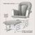 The Child Craft Tranquil Nursery Glider and Ottoman in Matte White features detachable grey cushions, smooth gliding motion, and a sturdy white rubber wood frame for stability.