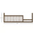 The Child Craft F09502 Toddler Guard Rail in Cocoa Bean features vertical slats, measures 54.5