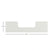 The Child Craft Toddler Guard Rail in Cloud White is a rectangular panel with a centered U-shaped cutout at the top, measuring 52.5