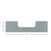 The Child Craft Toddler Guard Rail in Nautical Gray is a rectangular piece with a U-shaped notch on top, measuring 13.75