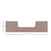 The Child Craft Toddler Guard Rail in Rose/Graphite is a brown rectangular guard rail with a central U-shaped cutout, measuring 13.75