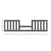 The Child Craft Toddler Guard Rail in Cool Gray features vertical slats, measures 14