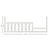 Child Craft Toddler Guard Rail in white/brown, perfect for converting a crib to a toddler bed, measures 54