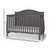The Child Craft Camden 4-in-1 Convertible Crib in Cool Grey features slatted sides, a curved headboard, and measures 44.25
