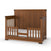 The Child Craft F09514 Toddler Guard Rail in Coach Cherry features sturdy wood construction, high back panel, low front rails, partial guard rail, and vertical slats for safe and stylish sleep. White mattress not included.