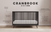 The Child Craft Cranbrook 4-in-1 Convertible Crib in Ebony features rounded spindles, mitered corners, and angled legs. It converts to four bed types and comes in three finishes—ideal nursery furniture for any style.