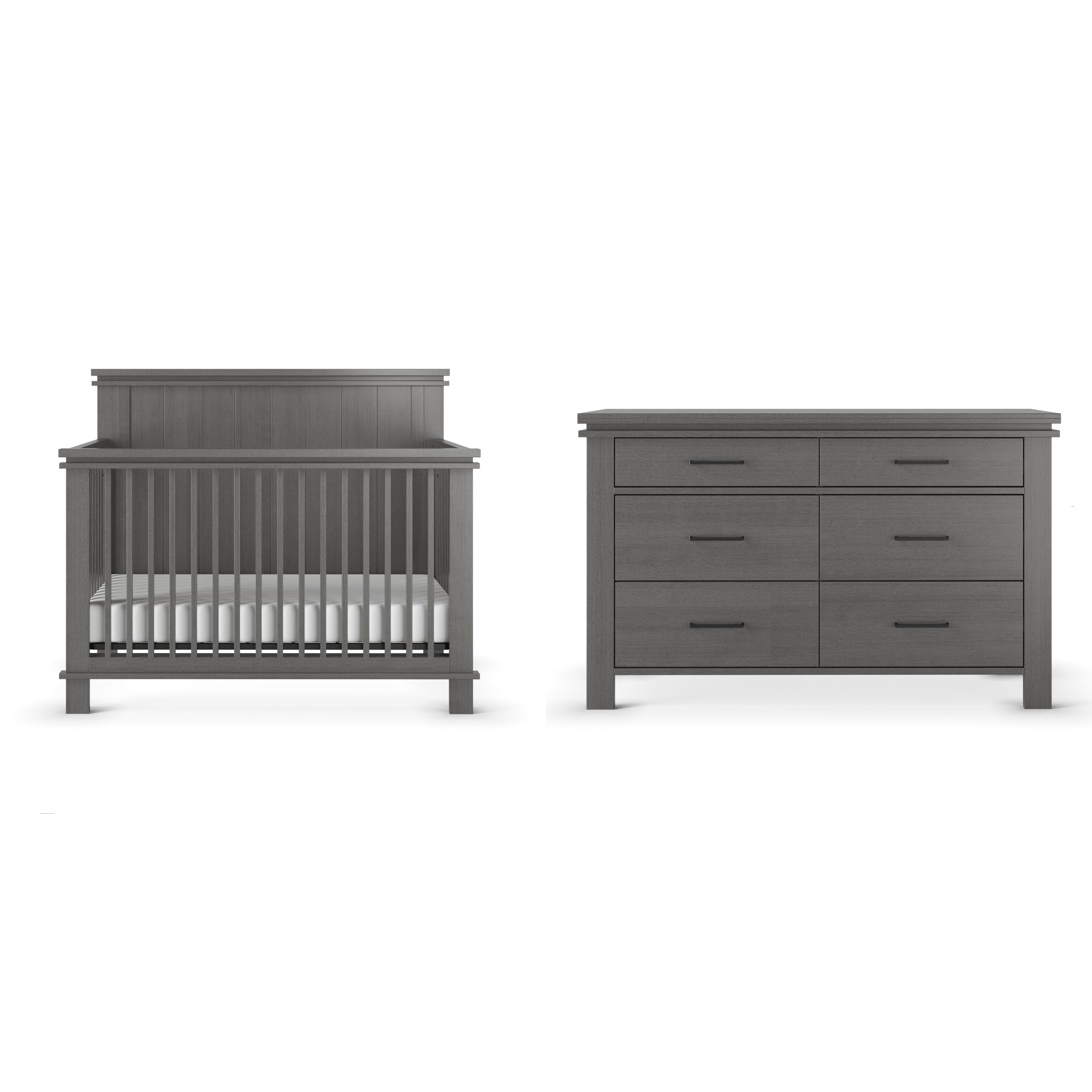 Denman 2-Piece Nursery Set, Midnight Gray Denman 2-Piece Nursery Set, Midnight Gray