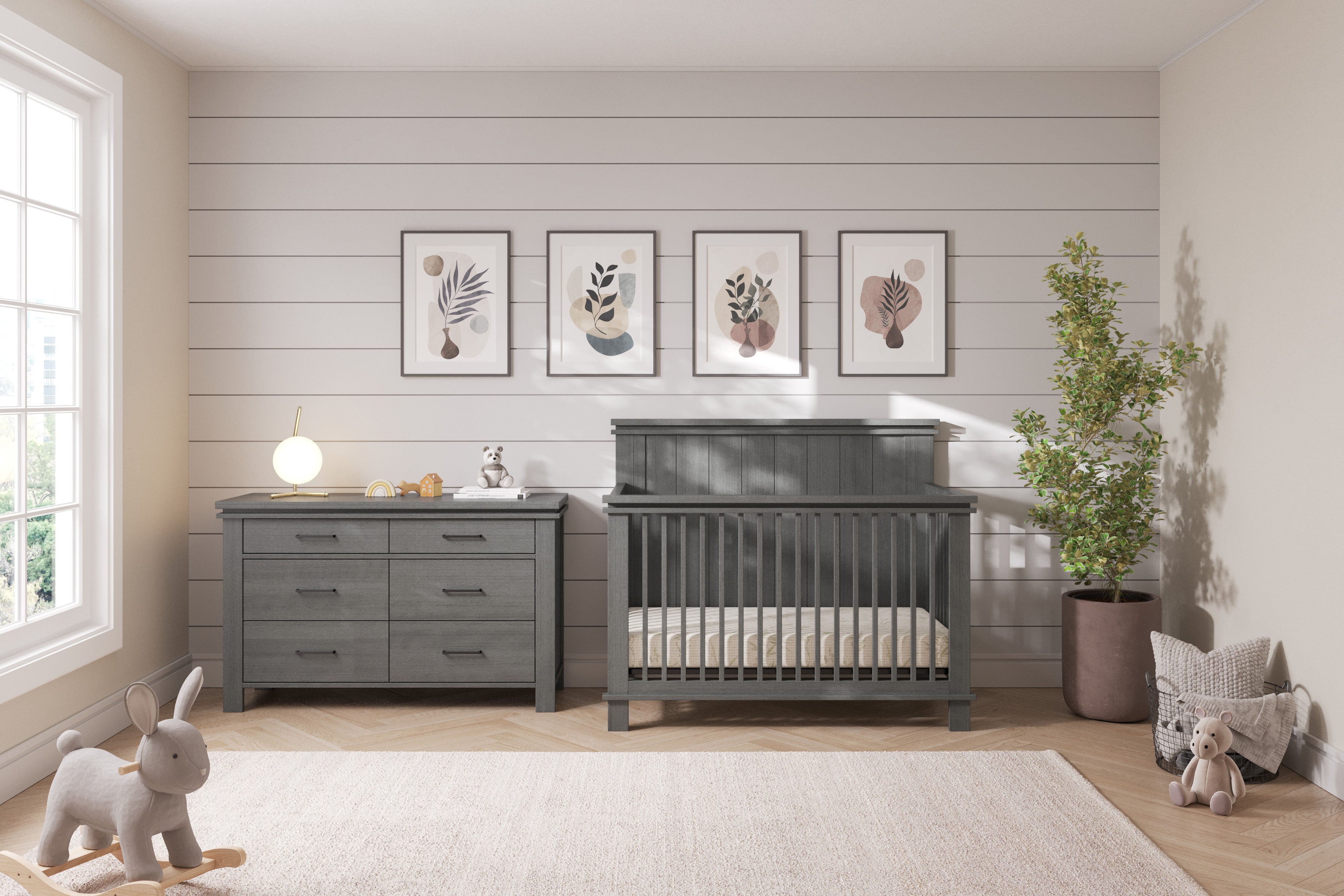Denman Double Dresser, Midnight Gray at Child Craft Denman Double Dresser, Midnight Gray at Child Craft