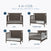 Four illustrations showing a Dapper Gray Child Craft Scout 4-in-1 Convertible Crib transitioning into a toddler bed, day bed, and full bed.