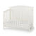 The Child Craft Westgate 4-in-1 Convertible Crib in Vintage Linen features an arched headboard, partial safety rails, and a low-profile, minimalist design, offering the refined look of a toddler bed against a plain white background.
