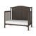 The Child Craft Hampton Arch Top 4-in-1 Convertible Crib in Dapper Grey features a high curved headboard, open slatted sides, white mattress, and a simple, sturdy design that grows with your child in classic, elegant style.