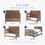 Image of the Child Craft Atwood 2-Piece Crib and DreamWeave Set in Cocoa Bean, shown in four labeled stages: crib, toddler bed, day bed, full bed. Bed rails/guard rail sold separately. Includes HALO DreamWeave breathable mattress.
