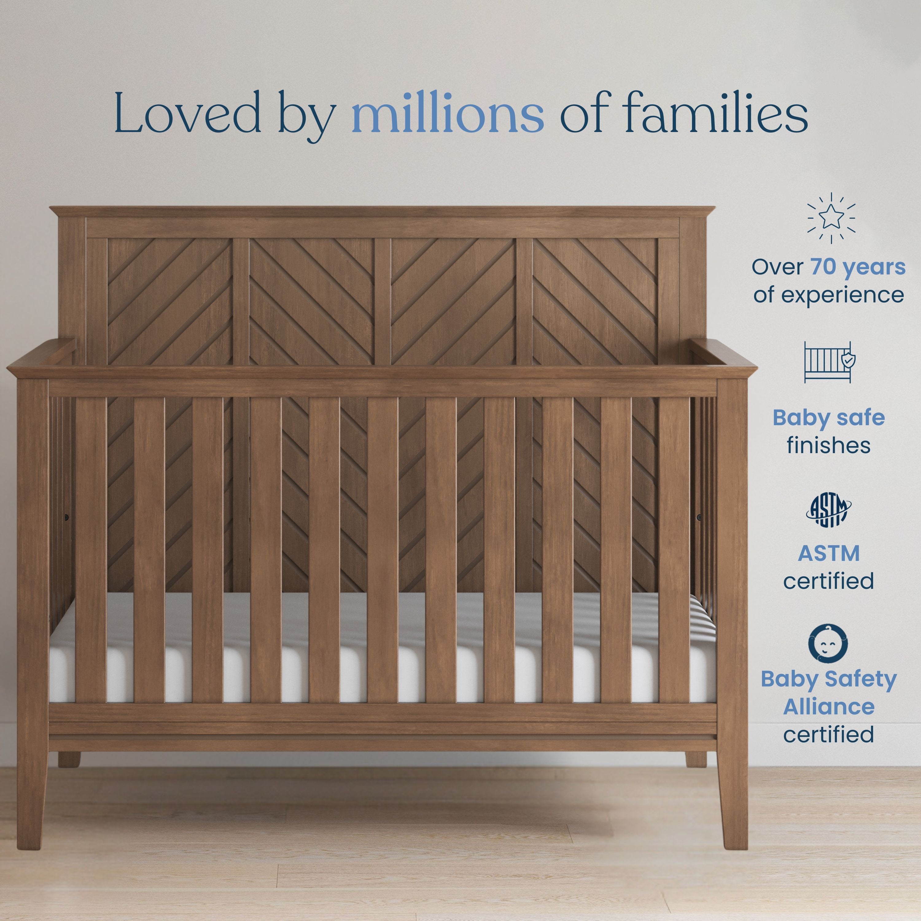 brown crib and dresser set Atwood 3-Piece Nursery Set, Cocoa Bean welcoming feel Color:Java Gingham Dusty Blue Bridesmaid Dresses occasion-Cocktail occasion-Wedding Guest Dresses