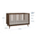 The Child Craft Cranbrook 3 Piece Nursery Set features a mid-century modern wooden crib with vertical slats (35.19