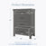Child Craft Denman 4 Drawer Chest in Midnight Gray—47