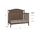 The Child Craft Hampton Arch Top 2-Piece Crib and DreamWeave Set in Dusty Heather features slatted sides, measures 50”H x 56”W x 30.75”D, offers 3 mattress heights, and includes a HALO DreamWeave breathable crib mattress.
