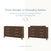 Side-by-side images show the Child Craft Kieran 6-Drawer Double Dresser in Toasted Chestnut: on the left as a standard dresser, and on the right converted into a changing station with a tray, highlighting its versatility.