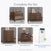 Complete the Set: Matching nursery furniture in dark wood with silver handles, including a wooden crib, Child Craft Kieran 6-Drawer Double Dresser in Toasted Chestnut, chest, nightstand, and a white breathable crib mattress.