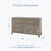 The Child Craft Kieran 6-Drawer Double Dresser in Crescent Gray measures 33
