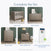 The set features a wood crib, chest, nightstand, and Dreamweave breathable crib mattress. Complete the Set—Kieran 6-Drawer Double Dresser in Crescent Gray by Child Craft and other items are sold separately.