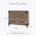 The Child Craft Lucas Dresser in Dusty Heather offers three spacious drawers, modern farmhouse style with shiplap details, and measures 33.07