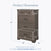 The Child Craft Redmond 4 Piece Nursery Set includes a dresser with four drawers (47