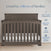 The Child Craft Redmond 4 Piece Nursery Set with Crib, Dresser with Changing Tray, and Chest is loved by millions. Icons highlight 70+ years’ experience, baby-safe finishes, ASTM and Baby Safety Alliance certifications.