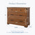 The Child Craft Redmond 3 Drawer Dresser in Coach Cherry stands 33