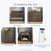 Five baby nursery items are shown: a Child Craft Redmond crib, Child Craft Redmond 3 Drawer Dresser in Dapper Gray, Redmond chest, Redmond nightstand, and a Dreamweave breathable crib mattress. Text notes items are sold separately.