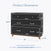 The Child Craft Soho 3-Drawer Dresser in Ebony offers mid-century style with three drawers and four legs, measuring 33.07
