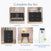 The Child Craft Soho 3-Drawer Dresser in Ebony is a mid-century modern nursery dresser, shown with other baby furniture and a white Dreamweave crib mattress (*items sold separately).