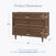 The Child Craft Surrey Hill 3 Drawer Dresser in Toasted Chestnut features a charming diamond pattern and three spacious drawers. Measuring 33.1