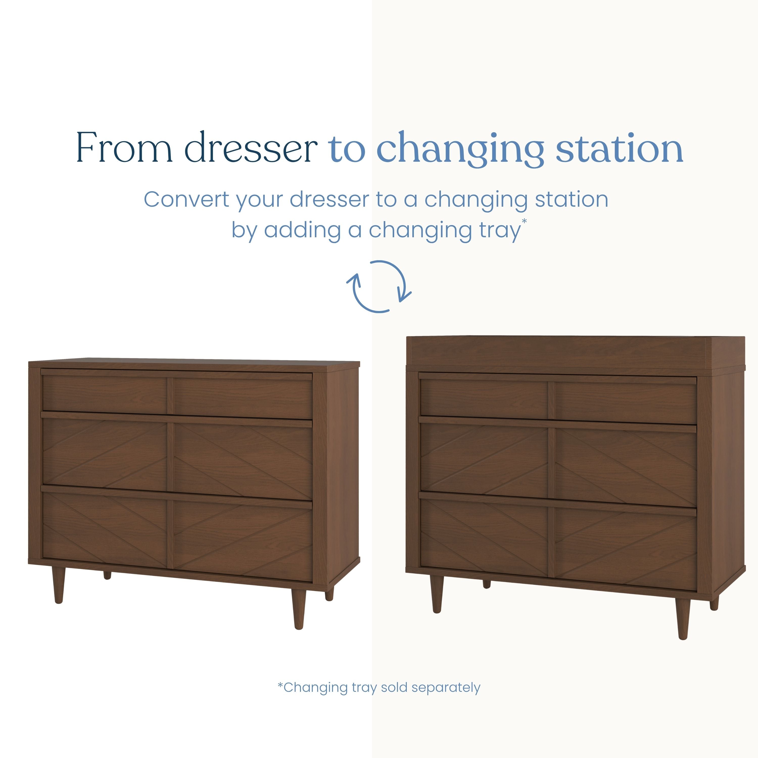 brown crib and dresser set Child Craft Surrey Hill Crib, & Chest Nursery Set, 4-in-1 Convertible Crib, Toasted Chestnut, 3-Piece Primary Listings Auris Ruffle Cuffs Solid the Embraced Forms Crib Color:Blue/Natural