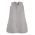 The HALO Wearable Blanket 100% Organic Cotton TOG 0.5 is a light gray, sleeveless baby sleep sack with a front zipper from neck to bottom, shown on a white background. Ideal for safe sleep.