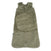 The HALO Swaddle Plushy Dot Velboa TOG 3.0 is an olive green sleep sack with soft, textured fabric, a raised dot pattern, front zipper, and adjustable swaddle wings for comfort.