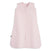 The HALO Wearable Blanket 100% Organic Cotton TOG 0.5 is a light pink, sleeveless baby sleep sack with a front zipper for safe sleep, shown on a plain white background.