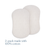 Two light-colored, oval BassiNest® Fitted Sheets from HALO, made with 100% organic cotton, are displayed side by side on a white background. Text below reads: HALO BassiNest® Fitted Sheet 100% Organic Cotton 2-Pack.