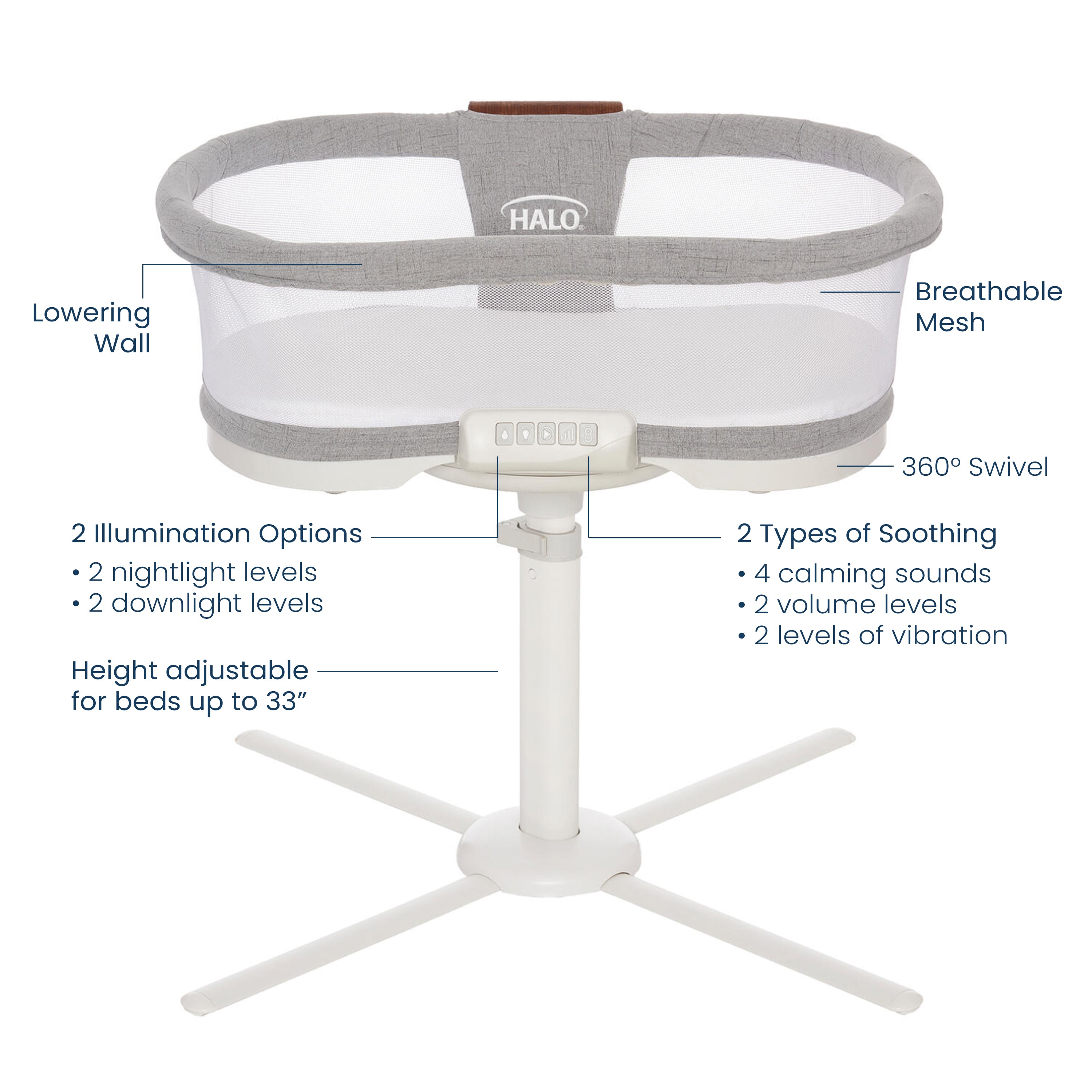 Bassinest Fitted Sheet Halo Bassinest Glide Sleeper Sheets