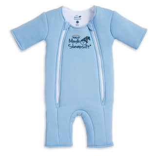 Merlin Swaddle Blue Baby Merlin’s Magic Sleepsuit – 100% Cotton for Better Baby Sleep