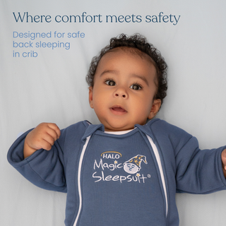 Merlin Swaddle Navy Blue Baby Merlin’s Magic Sleepsuit – Premium 100% Cotton Baby ...
