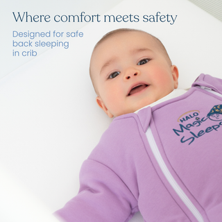 Merlin Swaddle Lavender Baby Merlin’s Magic Sleepsuit | 100% Cotton for Infant Sleep