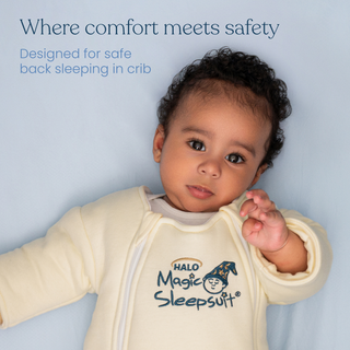 Merlin Swaddle Cream Baby Merlin’s Magic Sleepsuit | Soft 100% Cotton Infant Sleepsuit