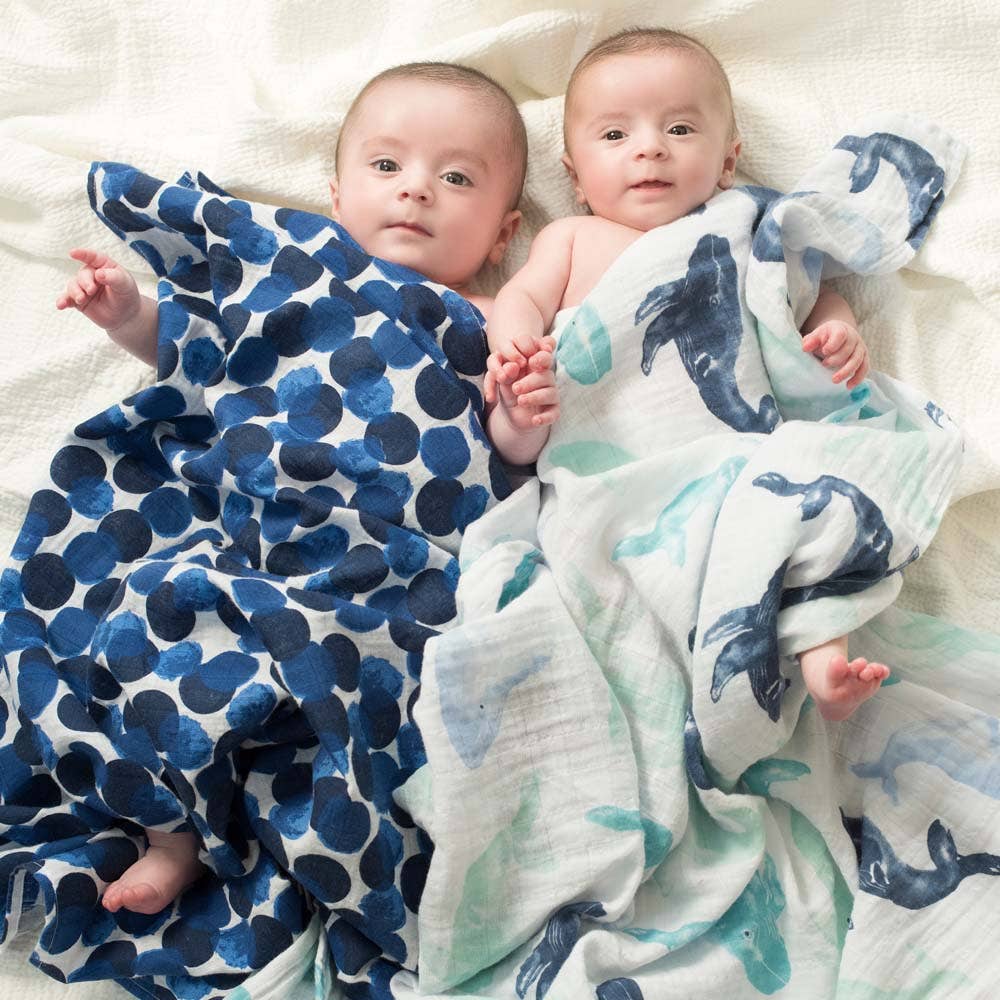 aden + anais Cotton Muslin Swaddle -- 4-Pack