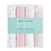 Explore the essentials cotton muslin swaddle blanket 4 pack by aden + anais, featuring four versatile pastel blankets with star, stripe, and polka dot designs. Each 44-inch square is crafted from breathable cotton muslin for your babys comfort.