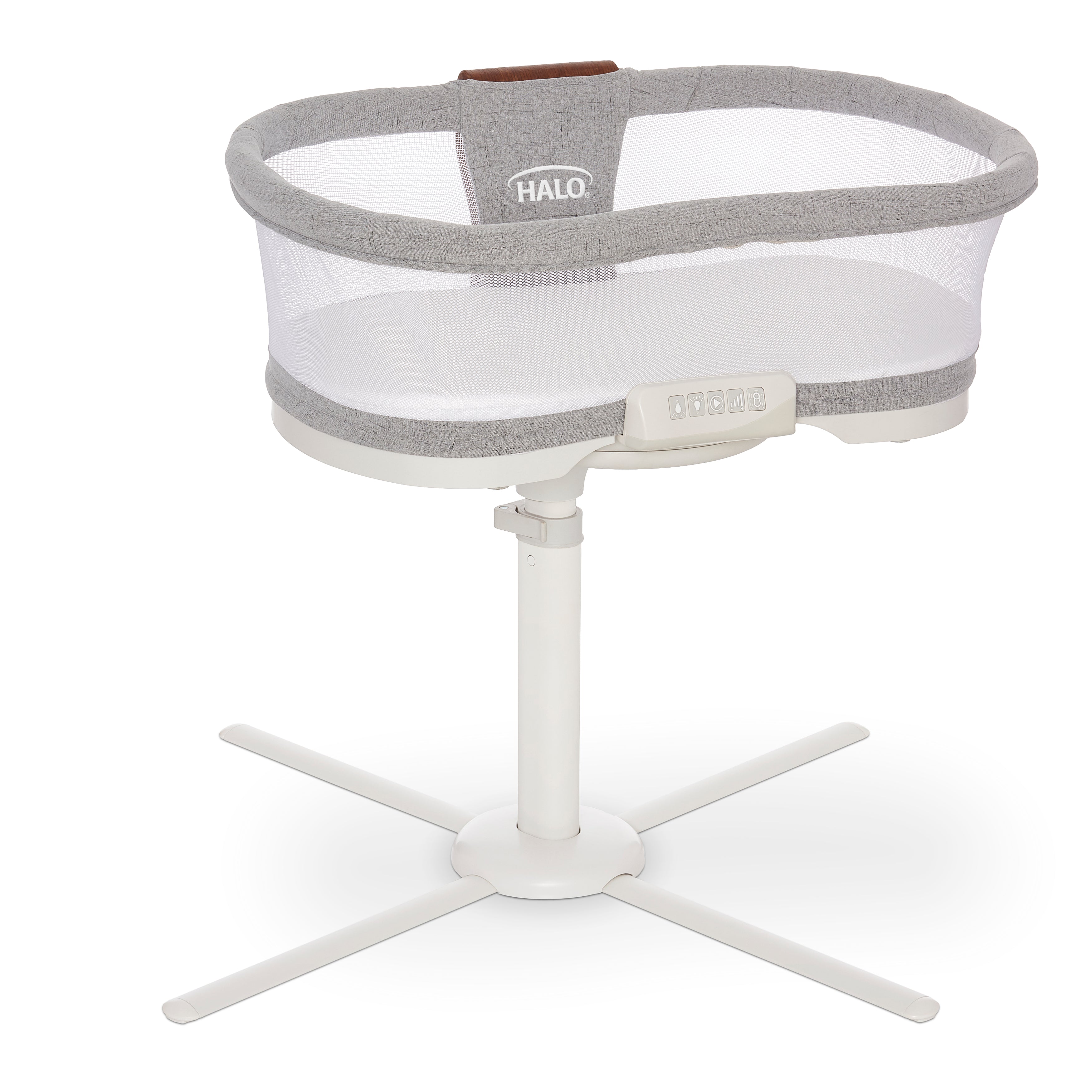 HALO | BassiNest Luxe Vibrating Bassinet, Bedside Sleeper - white