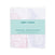 The aden + anais essentials cotton muslin hooded towels 2 pack offers two super absorbent designs: one with pink patterns and another with blue leaf motifs. Made from plush cotton terry, the packaging features labels in English and French.