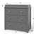 The Child Craft Camden 2-Piece Nursery Set includes a gray dresser with 3 drawers, round silver knobs, and dimensions of 38