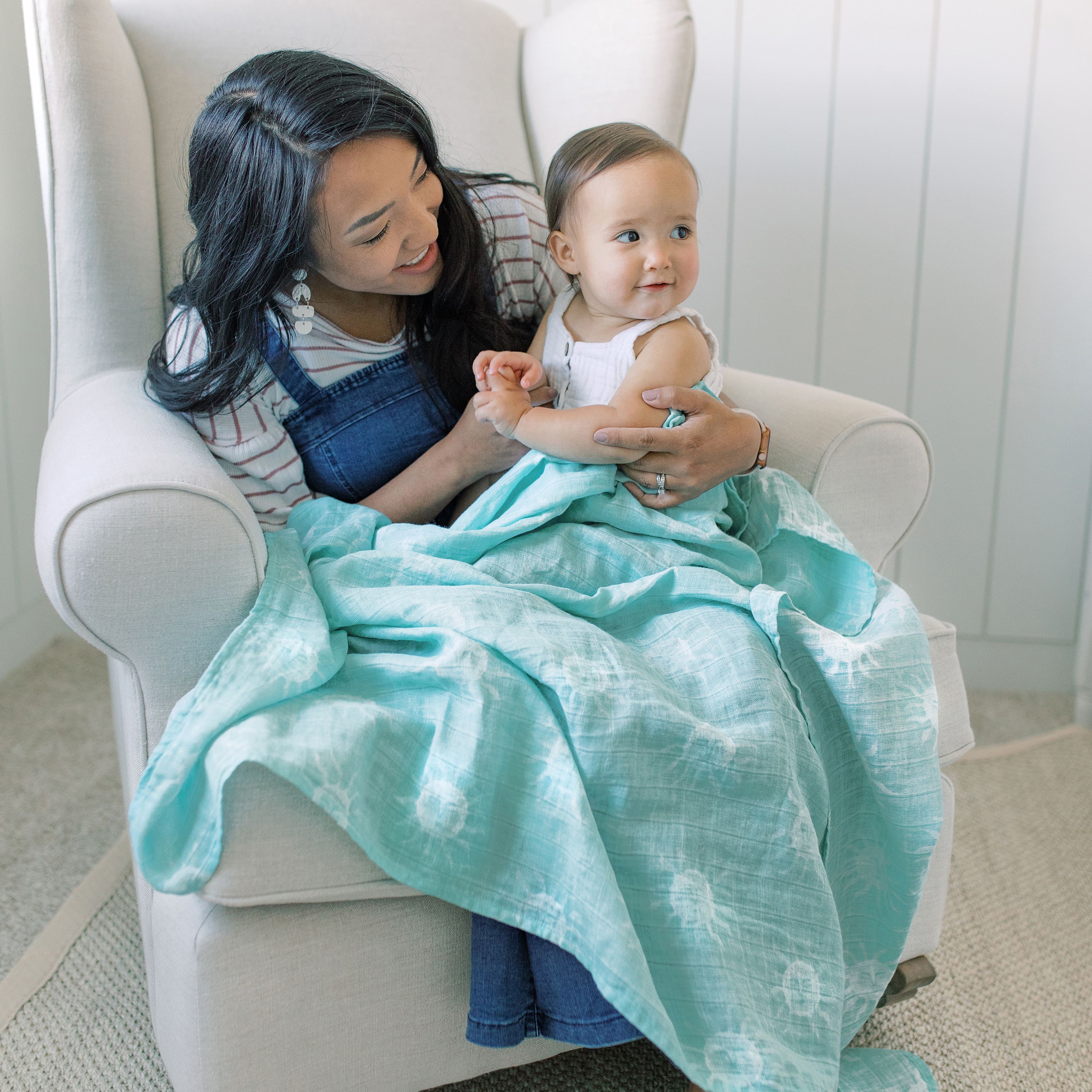 Aden + Anais Muslin Cotton Swaddle Blanket - 47"x47" Boutique Quality (Pick Your Print!)