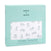 The image shows an aden + anais boutique cotton muslin dream blanket in a light teal package with a clear window displaying small gray koalas. The text highlights its a breathable cotton muslin blanket, measuring 120x120 cm.